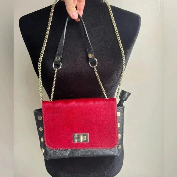 Italian Leather crossbody bag - Picture 2 of 11